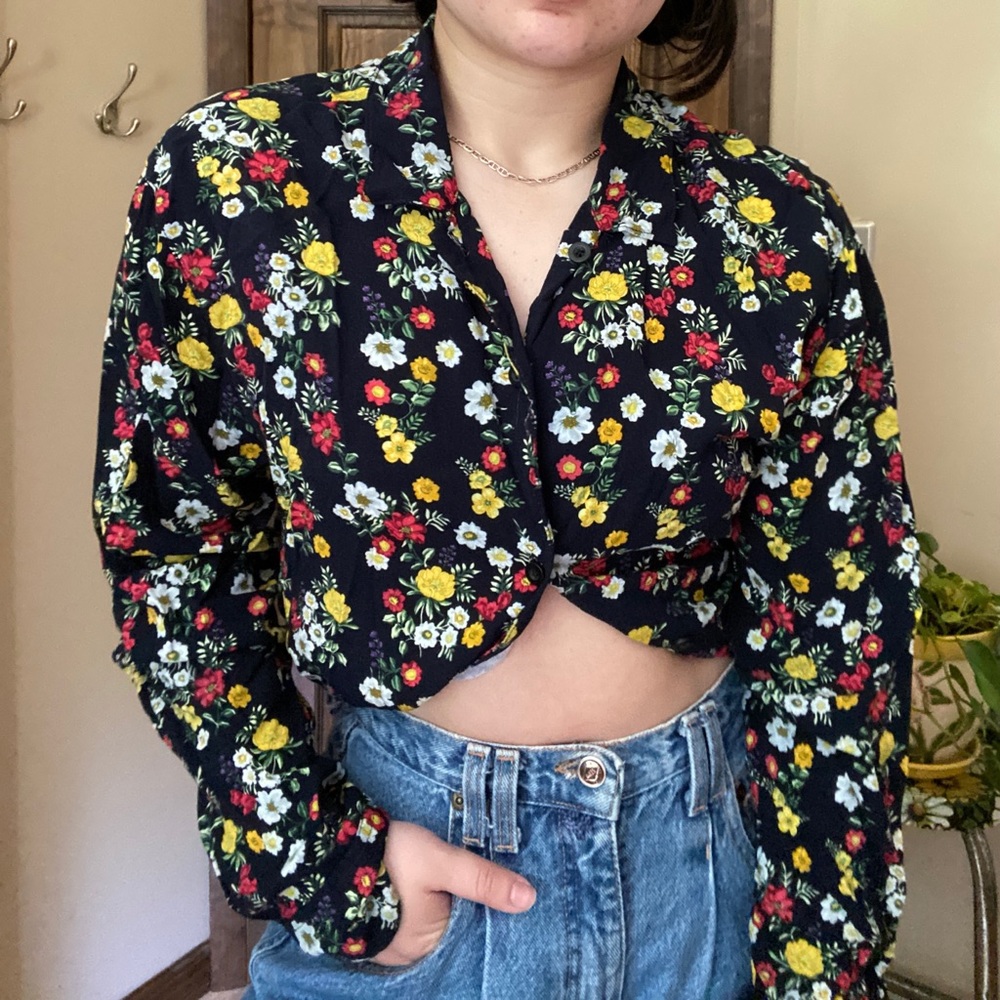 Floral Button Down